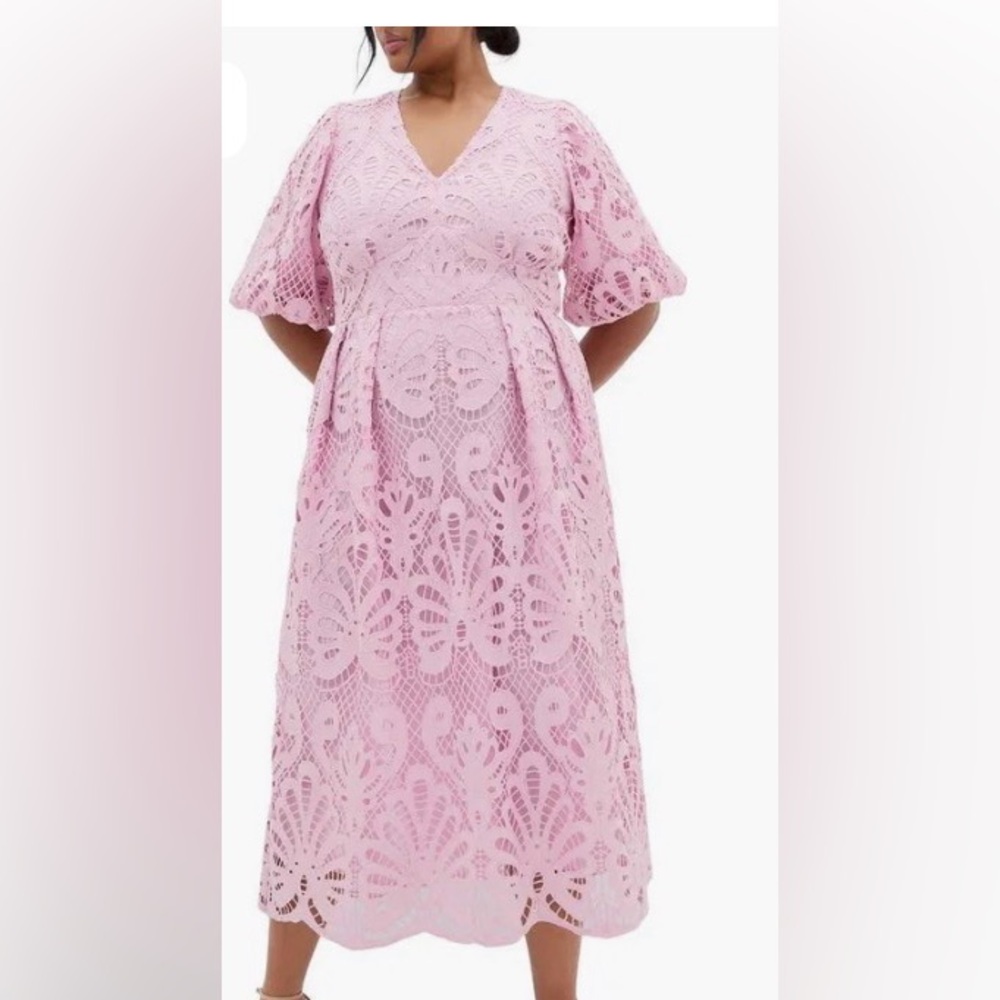 NWT City Chic Pink Lace Women Dress